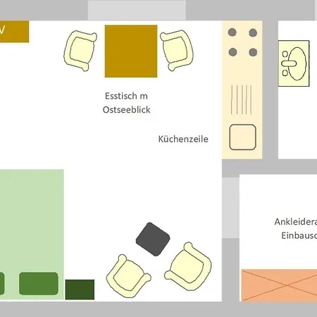 Apartment Landgasthoffischerhus - Fischerhus 5 - Mit Ostseeblick *